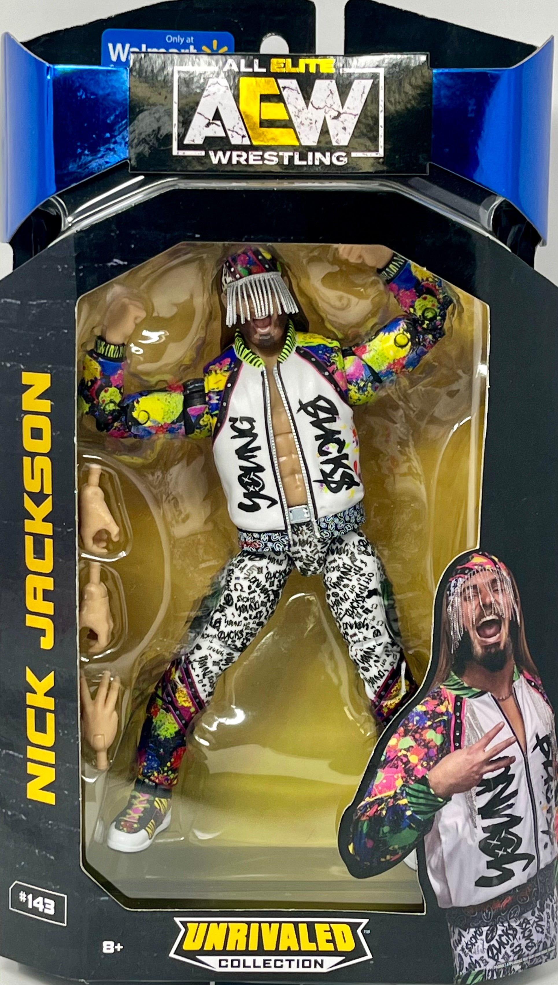 Nick Jackson AEW Unrivaled Series 1 / 1A buy #04, Young Bucks Wrestling Figure, NIB