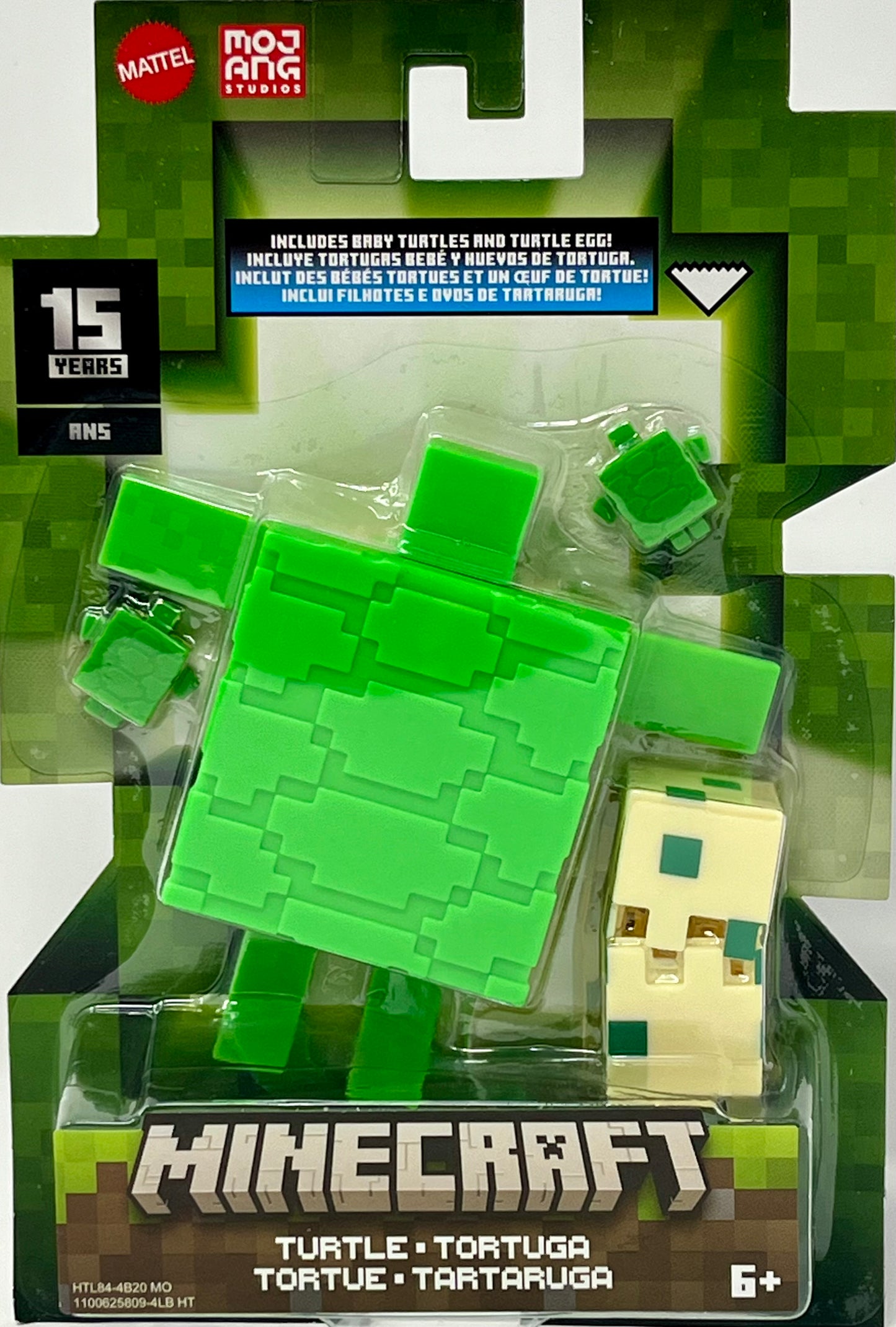 Mattel Minecraft Action Figure - TURTLE Includes Baby Turtles & Egg