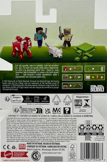 Mattel Minecraft Action Figure - ARCTIC FOX Totem of Undying & Egg