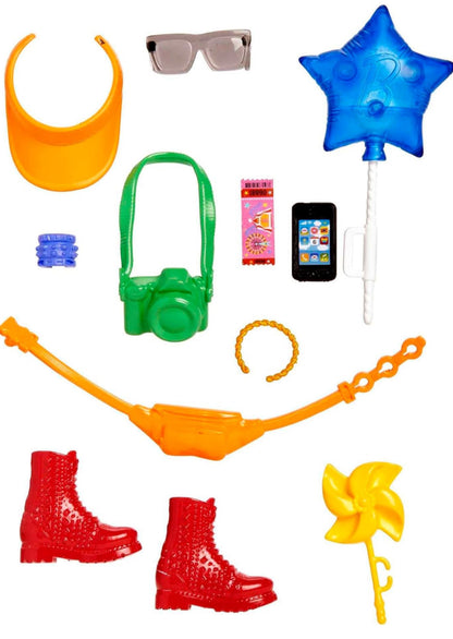 Barbie Fashion Cell Phone, Boots, Visor Camera, Shades And More Accessories Pack