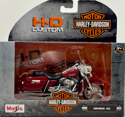 Maisto 2022 Harley-Davidson Red 1999 FLHR Road King Series 40 1:18 Scale