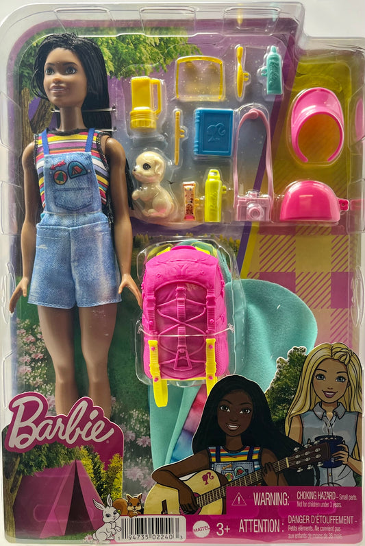 Barbie It Takes Two “Brooklyn” Camping Doll with Puppy & 10+ Accessories