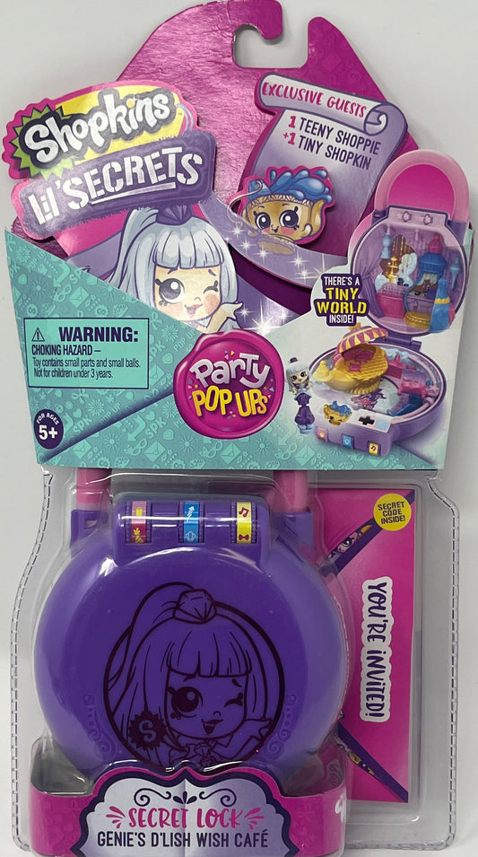 Shopkins Lil' Secrets Playset - Collectable Mini Playset with Secret with Shoppie and Shopkin Toy Inside- Genie Dlish Wish Café