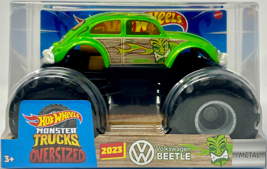 Hot Wheels Monster Trucks Oversized 1:24 Scale Volkswagen Beetle Green VW