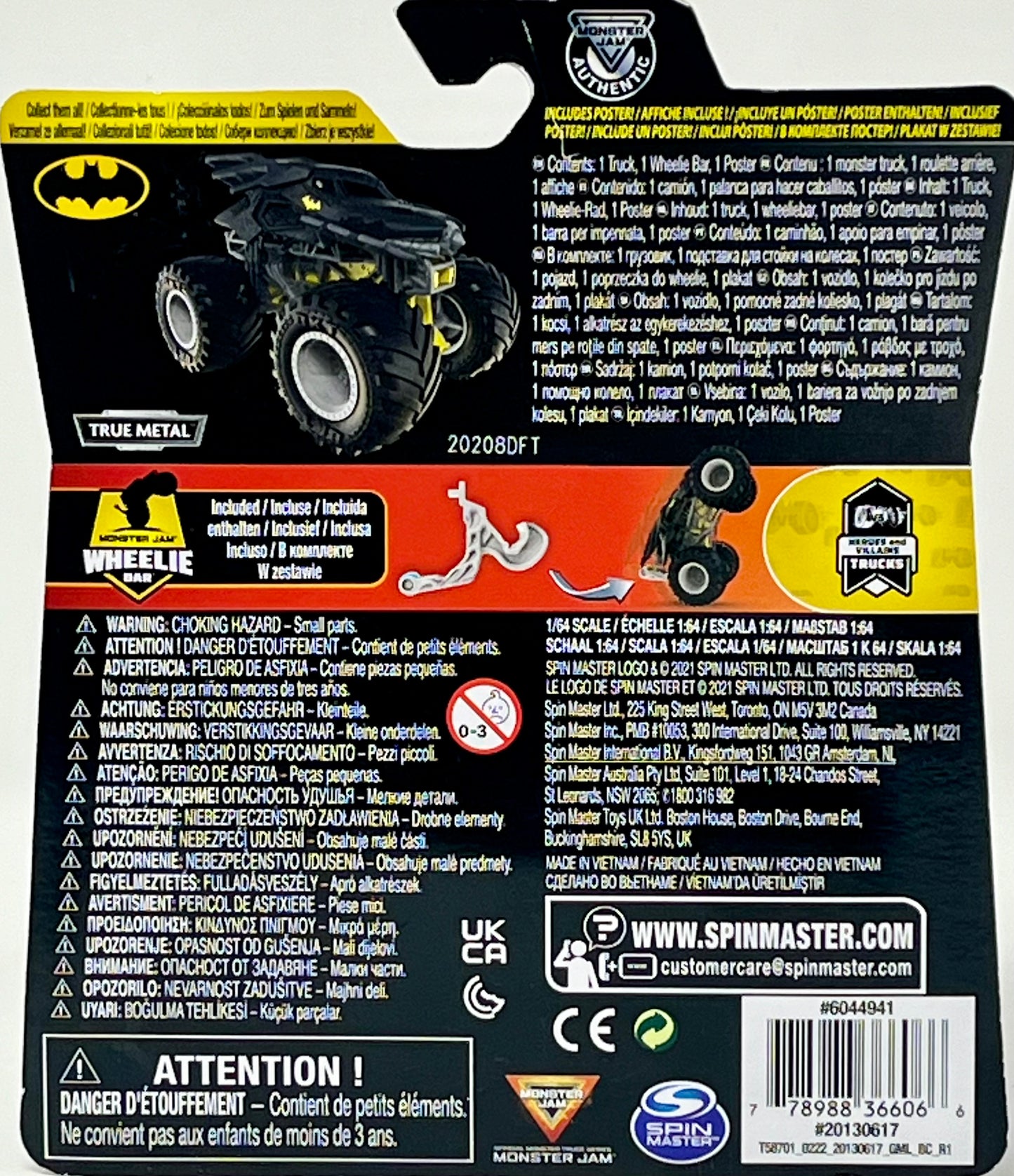 Monster Jam Monster Truck BATMAN 1:64 Heroes and Villains Series 21