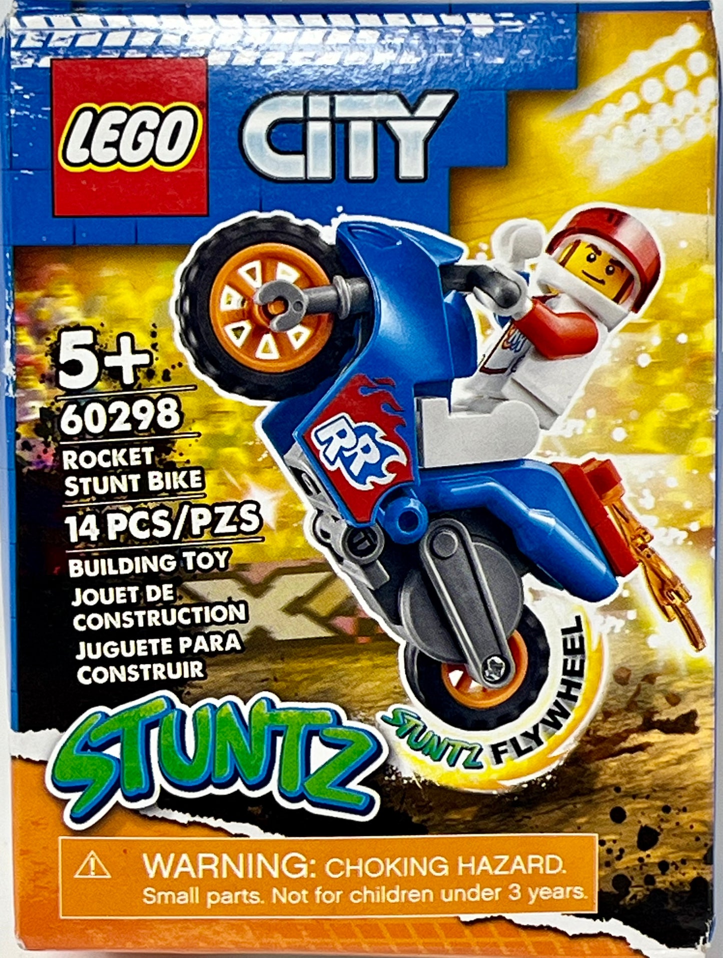 LEGO City Rocket Stunt Bike (60298) w/Stuntz Flywheel 14 Pieces