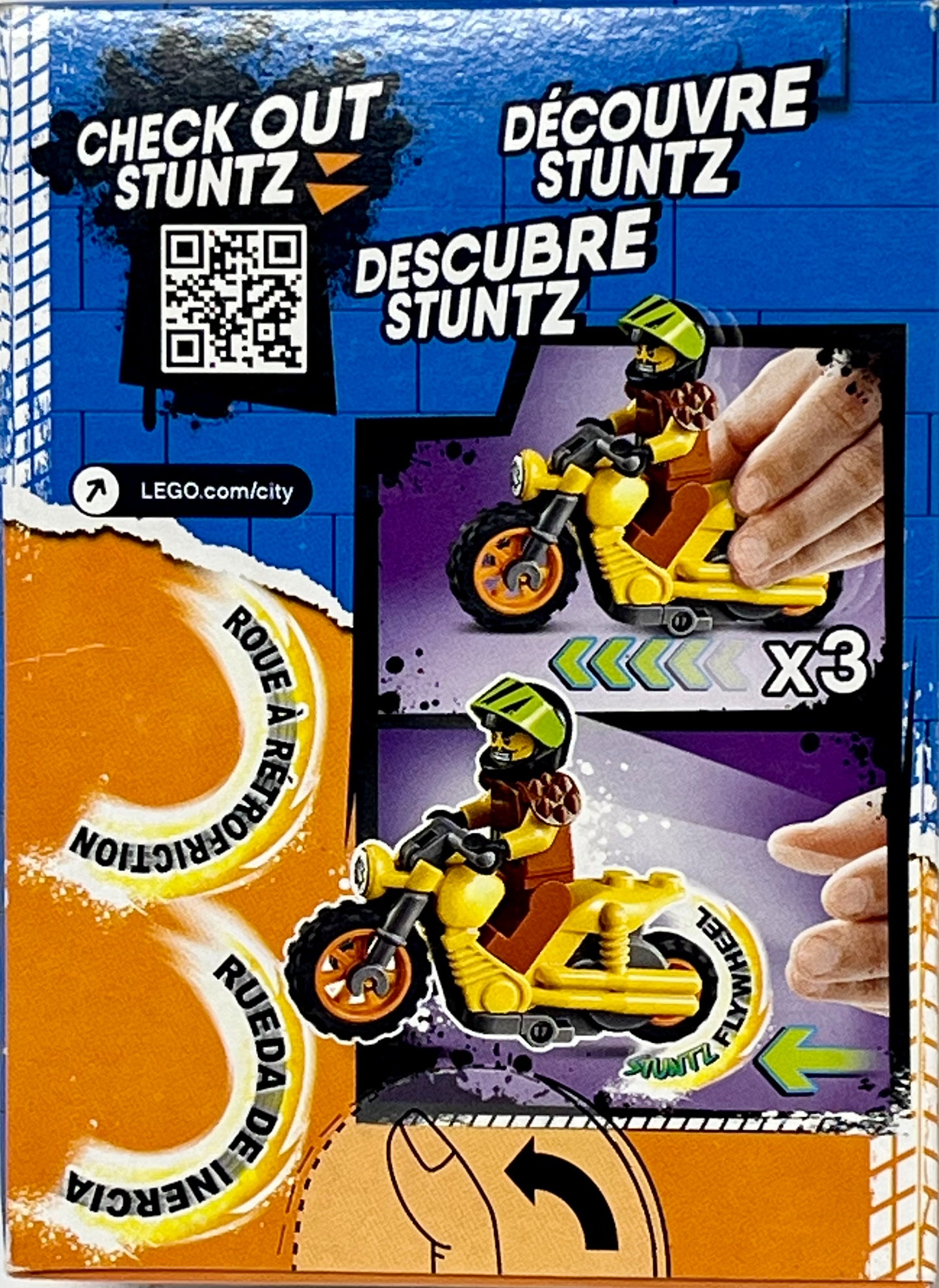 LEGO City Stuntz Demolition Stunt Bike (60297) w/Stuntz Flywheel 12 Pieces