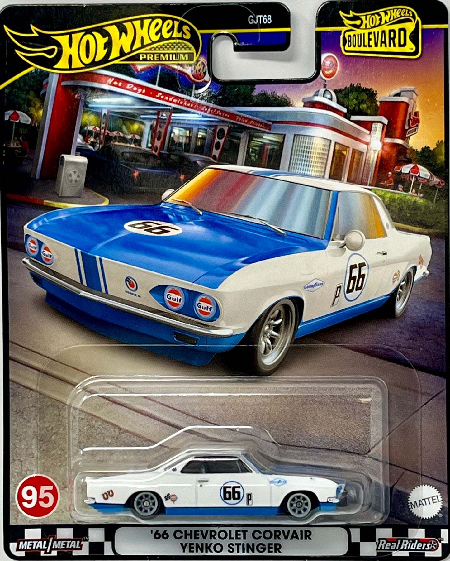 Hot Wheels 2024 Premium Boulevard  Gulf '66 Chevrolet Corvair Yenko Stinger