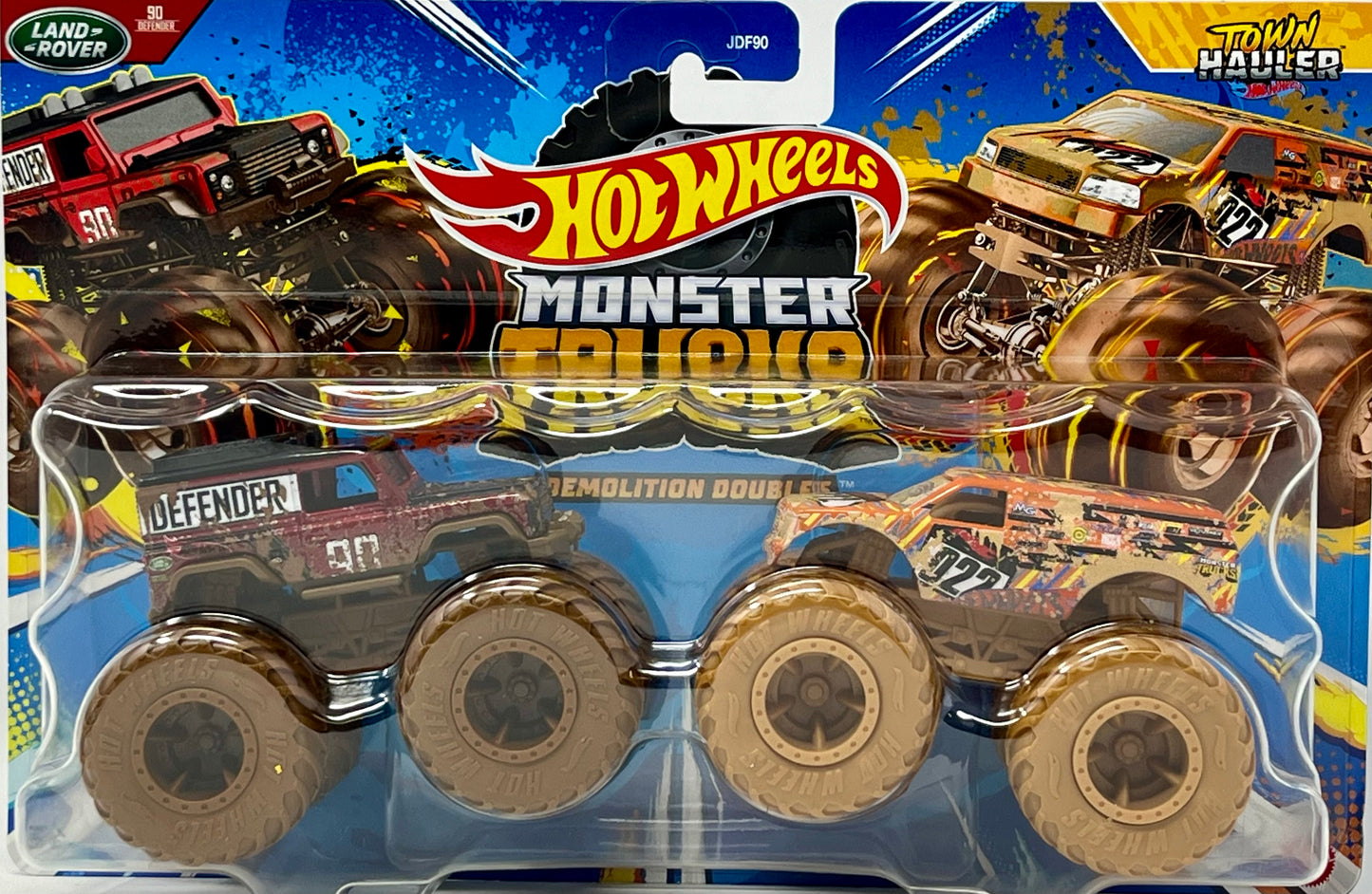 Hot Wheels Monster Trucks Demolition Doubles Landrover Defender Vs Town Hauler