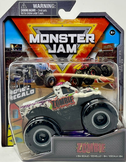 Monster Jam Truck ZOMBIE 1:64 Series 23 w/ Poster 2022 World Finals