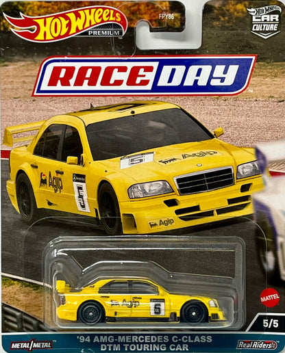 I’m 2023 Hot Wheels Car Culture Race Day #5 '94 AMG-Mercedes C-Class YELLOW | FSC