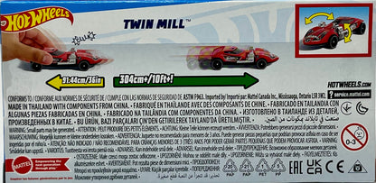 Hot Wheels Pull-Back Speeders Red Twin Mill With Moving Motor