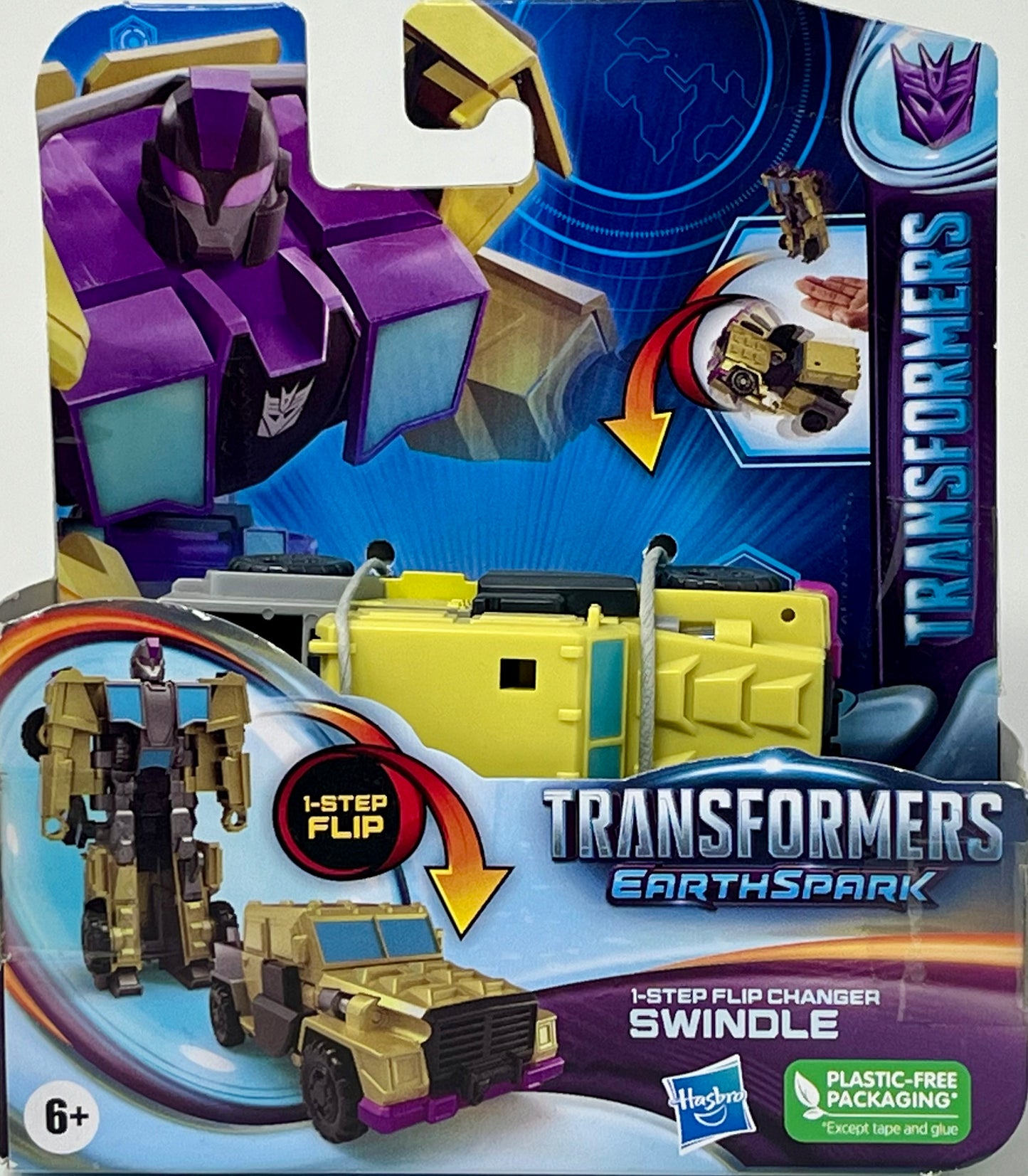 Transformers EarthSpark 1-Step Flip Changer Swindle Hasbro