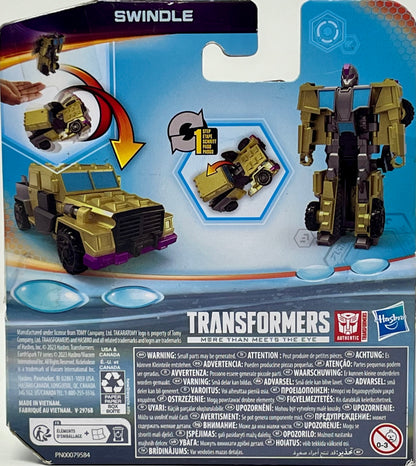 Transformers EarthSpark 1-Step Flip Changer Swindle Hasbro