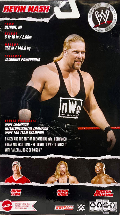 WWE Kevin Nash NWO Elite Ruthless Aggression Series 3  6" Certified Authentic