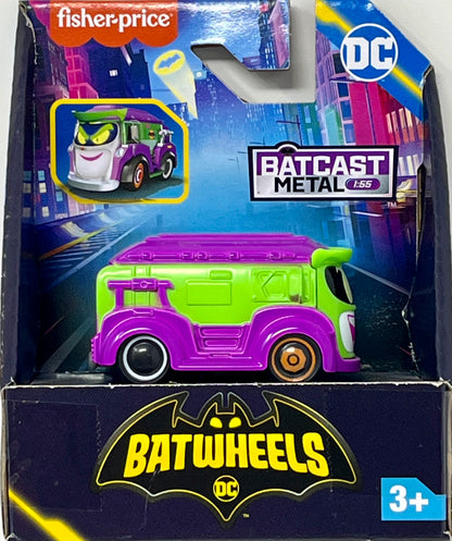 Fisher-Price Batwheels Batcast Metal Prank the Joker Van 1:55 Diecast