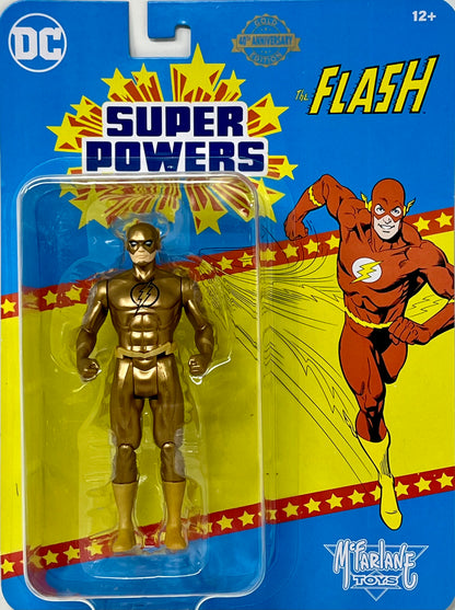 DC Super Powers GOLD EDITION Flash 40TH Anniversary Edition McFarlane Toys