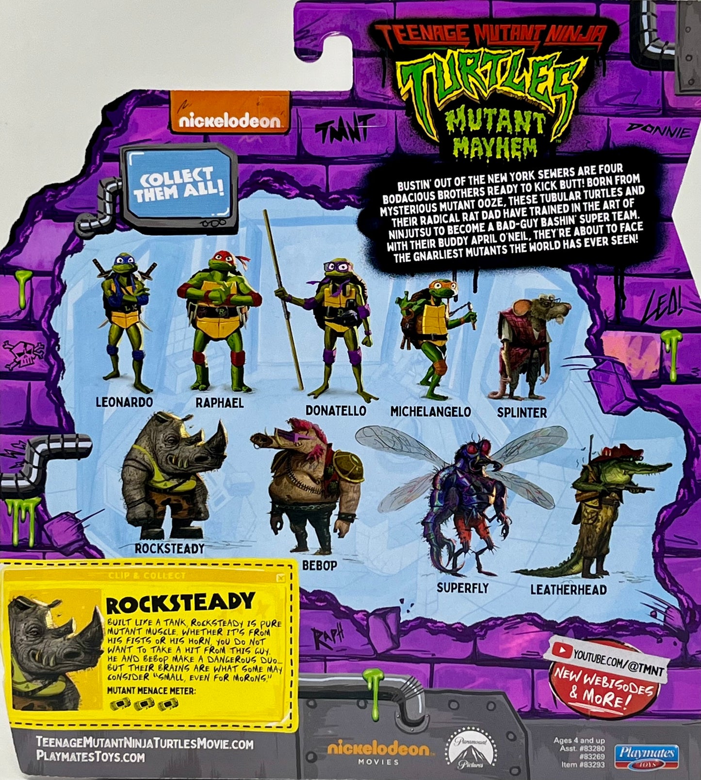 Teenage Mutant Ninja Turtles Mutant Mayhem Rocksteady Mutant Muscle