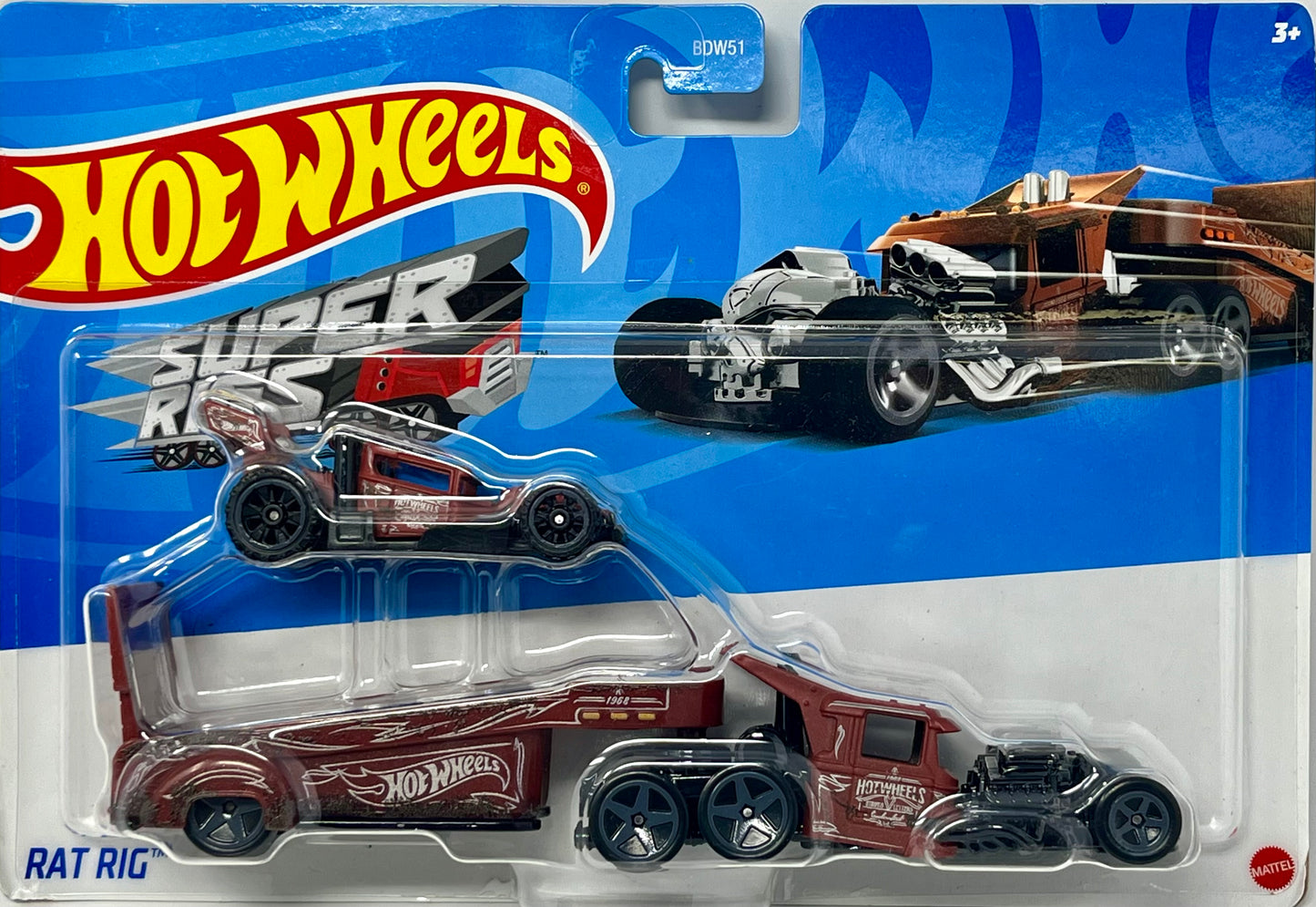 Hot Wheels Track Truck Super Rigs Rat Rig 1:64