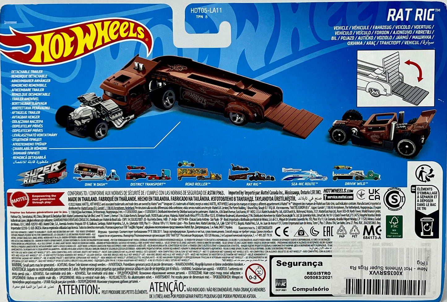 Hot Wheels Track Truck Super Rigs Rat Rig 1:64