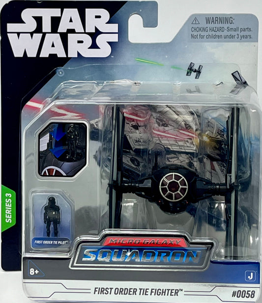 Star Wars Micro Galaxy Squadron Series 3 First Order TIE Fighter #0058