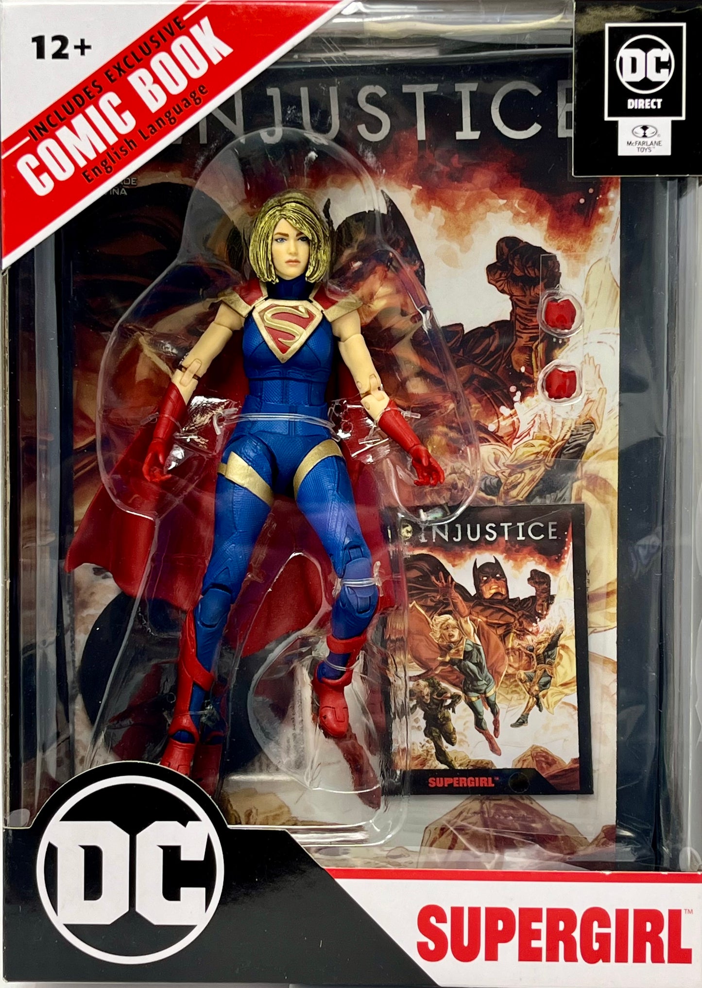 McFarlane DC Multiverse Injustice 2 Supergirl 7" Action Figure w/ Comic