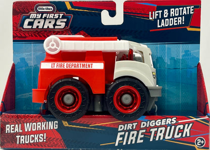 Little Tikes My First Cars Dirt Diggers Fire Truck~ Lift & Rotate Ladder