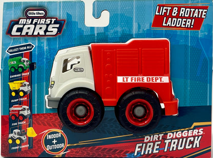 Little Tikes My First Cars Dirt Diggers Fire Truck~ Lift & Rotate Ladder