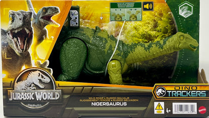 Jurassic World Dinosaur Toy Nigersaurus with Roar Sound & Attack Action Figure