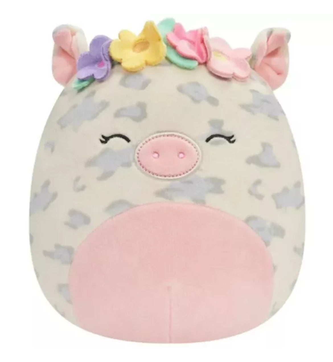 NWT Squishmallow 8” Rosie Pig with Flower Crown, Ultra Soft Stuffed Plush Toy