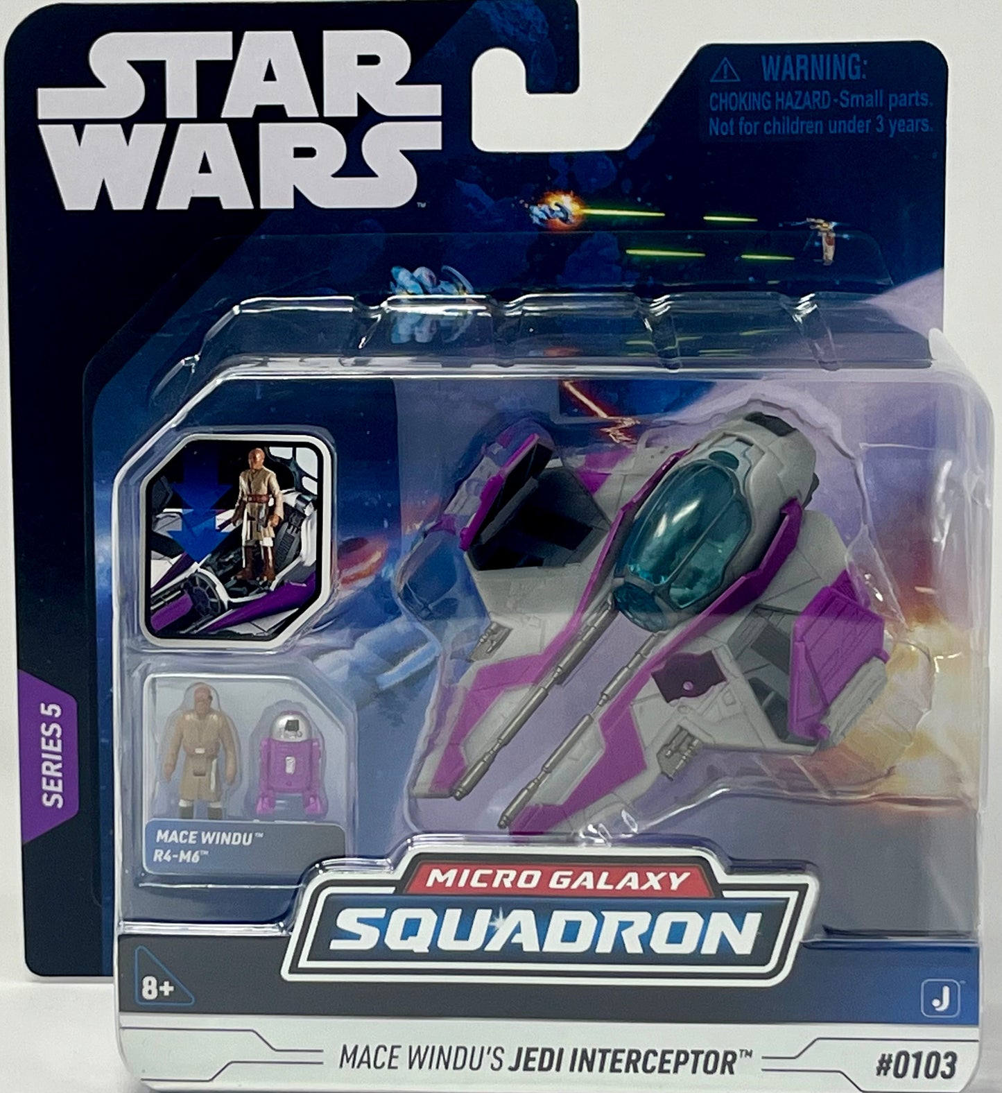 Star Wars Micro Galaxy Squadron Series 5 Mace Windu's Jedi Interceptor #0103