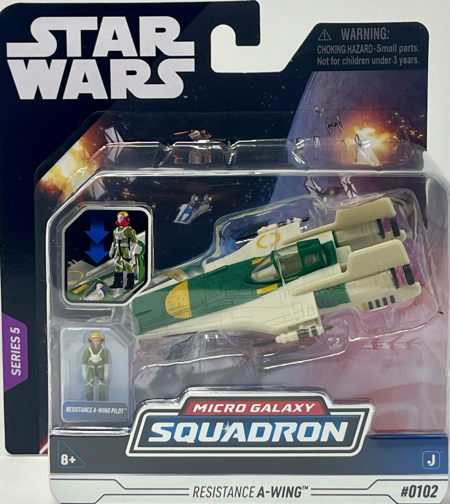 Star Wars Micro Galaxy Squadron Series 5 0102 Resistance A-Wing