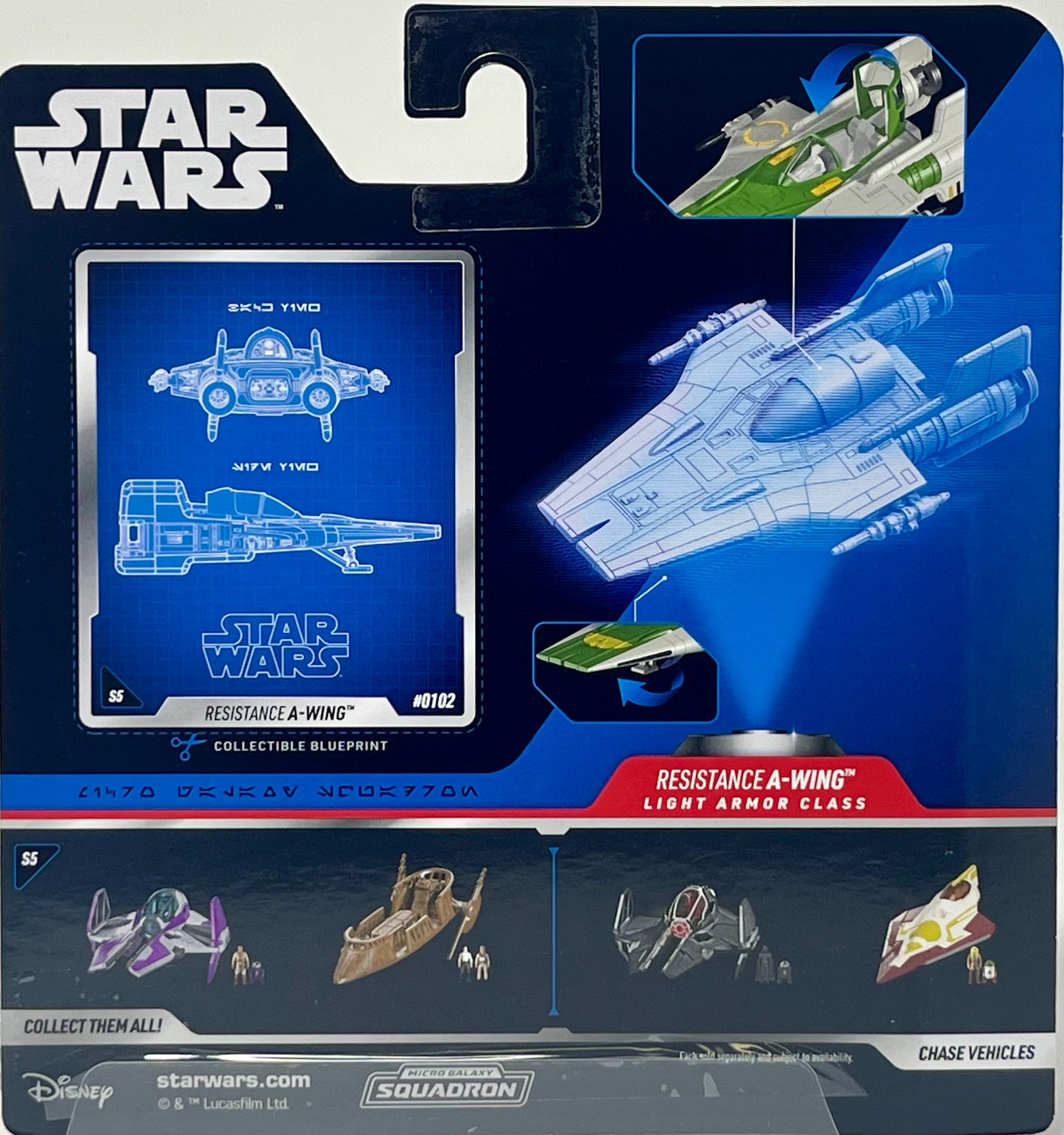 Star Wars Micro Galaxy Squadron Series 5 0102 Resistance A-Wing