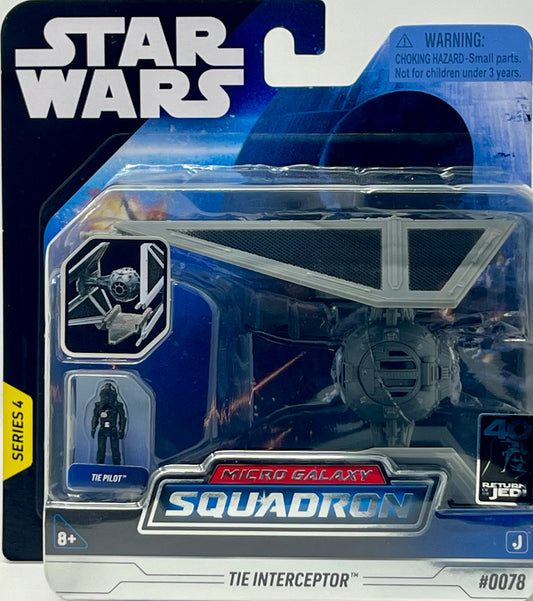 Jazwares Star Wars Micro Galaxy Squadron, Series 4 Tie Interceptor  #0078