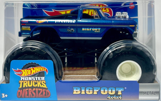 Hot Wheels Monster Trucks, Oversized Monster Truck Bigfoot, 1:24 Scale