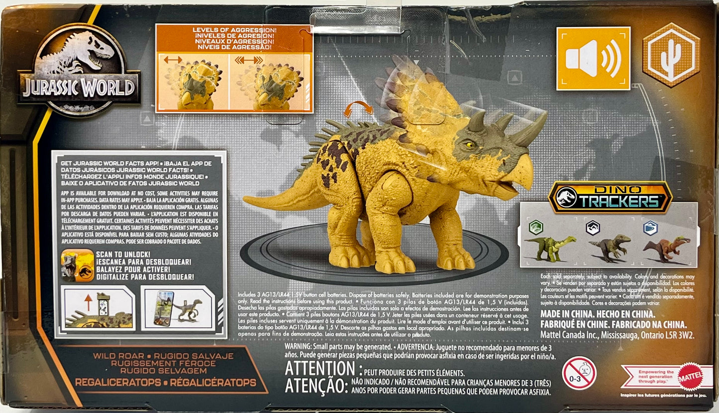 Mattel Jurassic World Wild Roar Dino Trackers - Regaliceratops