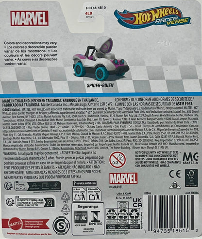 Spider-Gwen Marvel Racer Verse Hot Wheels Marvel Character Cars