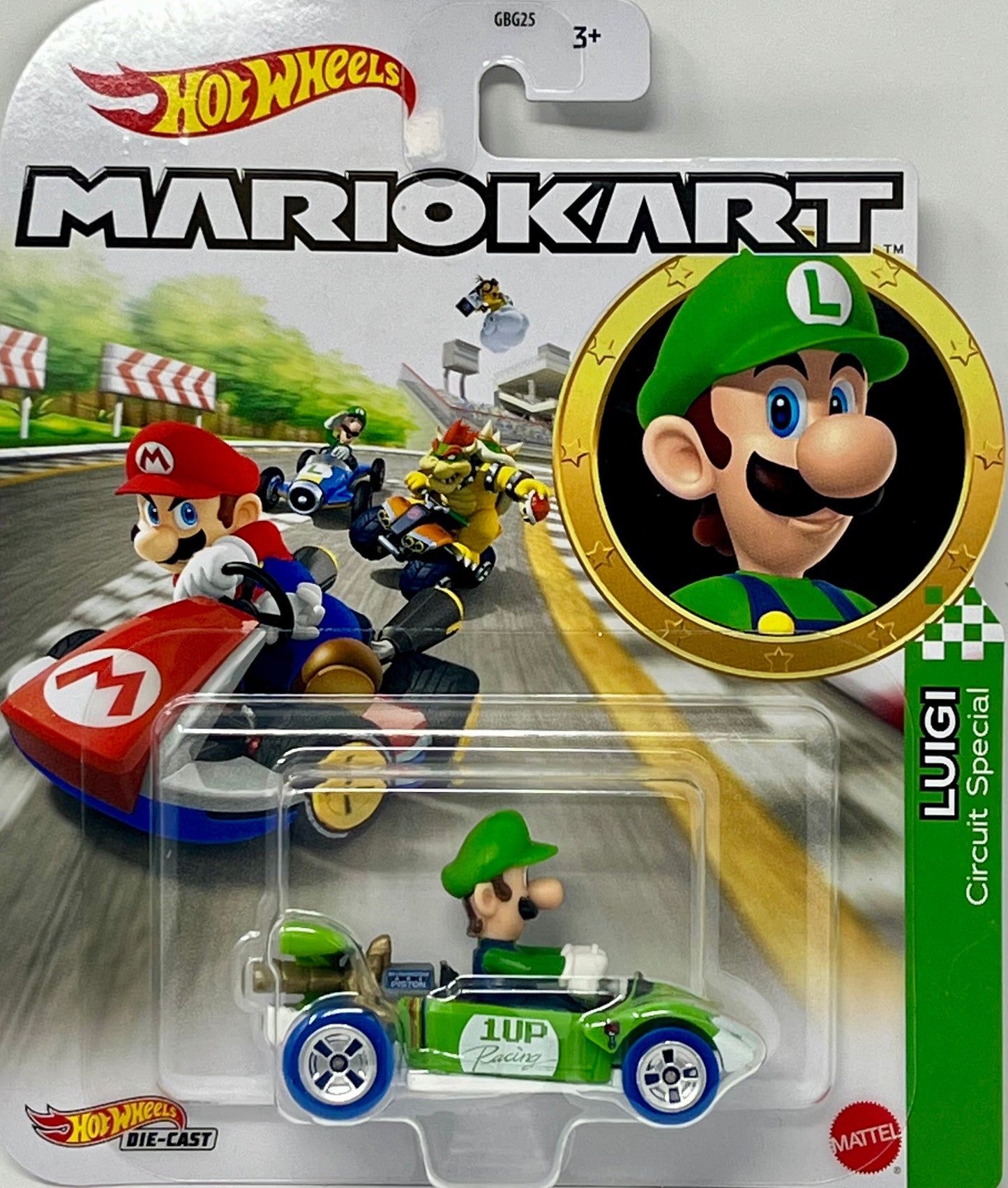 Hot Wheels Mario Kart 1:64 LUIGI Circuit Special Diecast Car