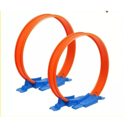 Hot Wheels Track Two Loop Builder Race Tracks