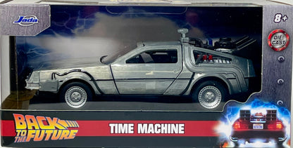 Jada Toys DeLorean DMC Time Machine Silver Back to the Future 1/32