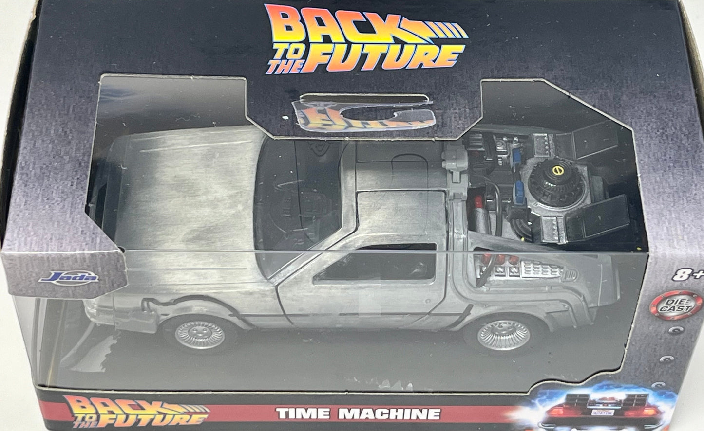 Jada Toys DeLorean DMC Time Machine Silver Back to the Future 1/32