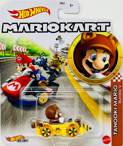 Hot Wheels Mario Kart TANOOKI MARIO Bumble V Diecast 1:64 Scale