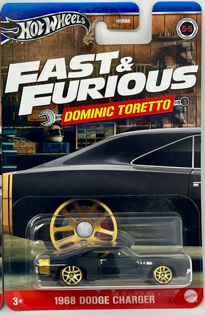 Hot Wheels Fast and Furious Dominic Toretto 1968 Dodge Charger