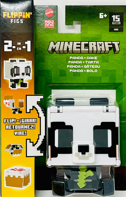 Minecraft Panda Flippin' Figs 2 In 1 Panda + Cake