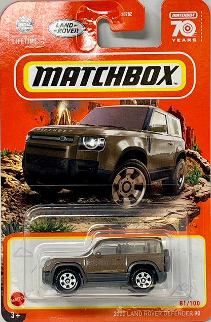 Matchbox Land Rover Defender 90 Brown 81/100