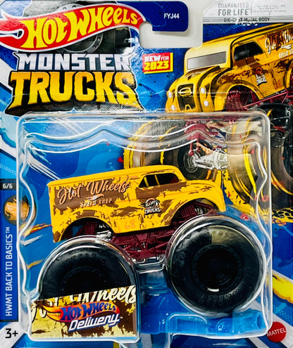 Hot Wheels Monster Trucks Dairy Delivery Back To Basics Connect & Crash Car