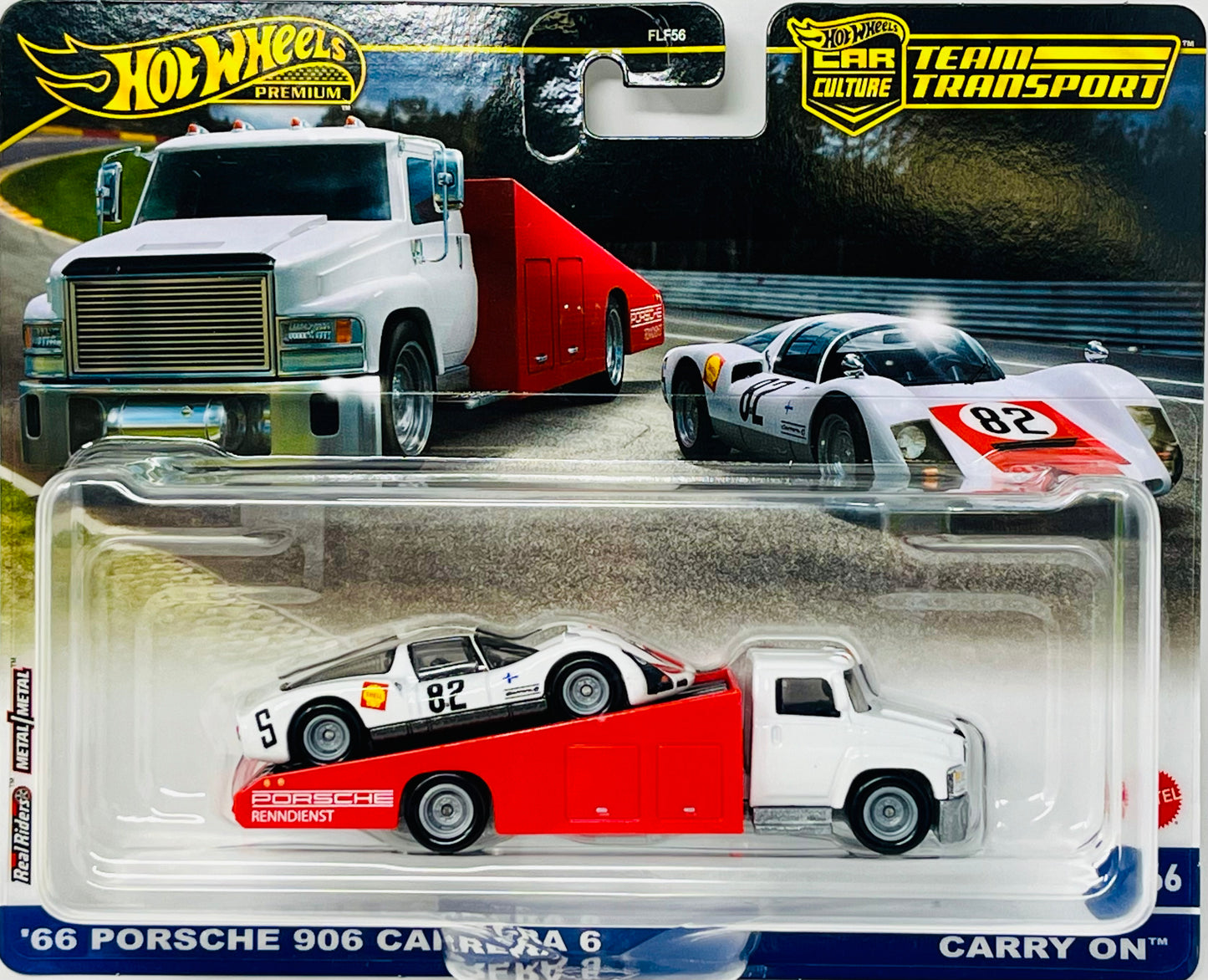 Hot Wheels Team Transport 1966 Porsche 906 Carrera 6 & Carry On Car Culture 1/64