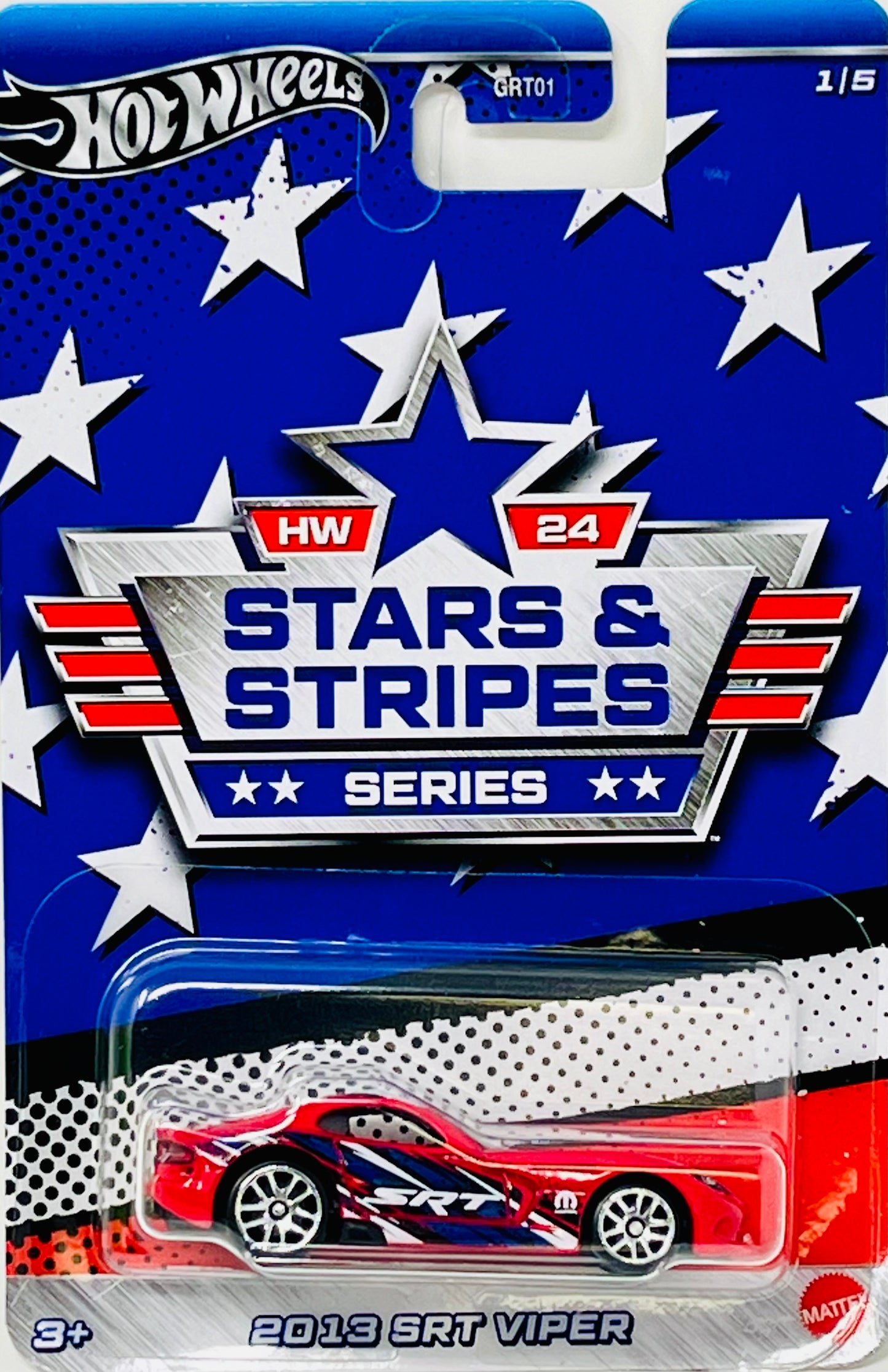 Hot Wheels 2024 Stars And Stripes Series Walmart Exclusive Complete Set of 5