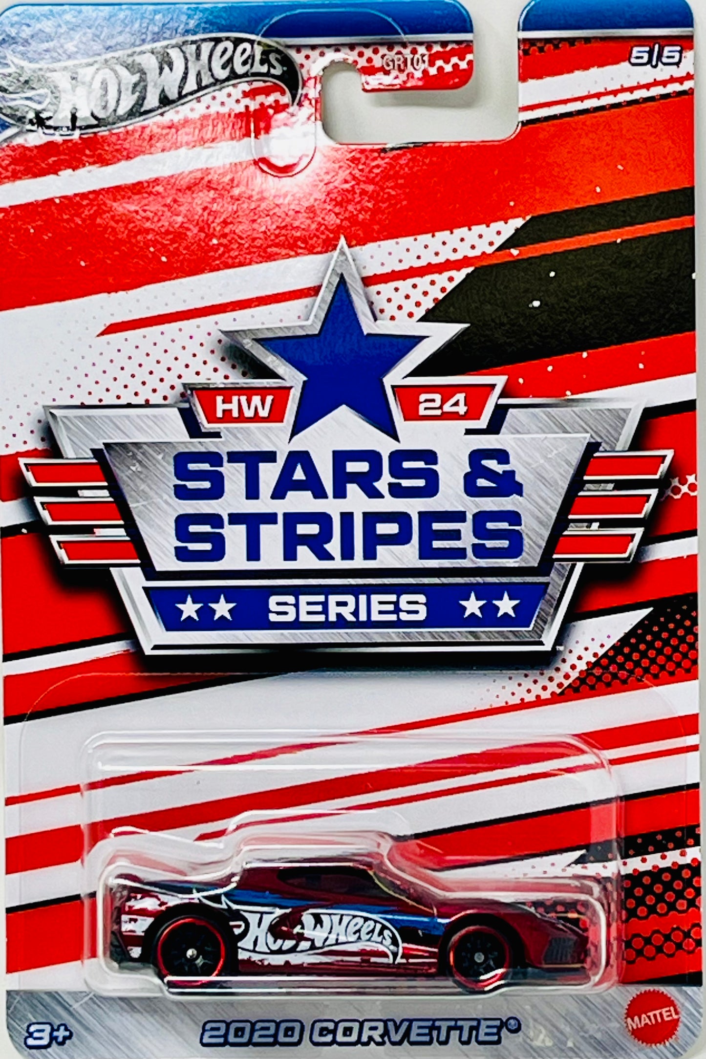 Hot Wheels 2024 Stars And Stripes Series Walmart Exclusive Complete Set of 5