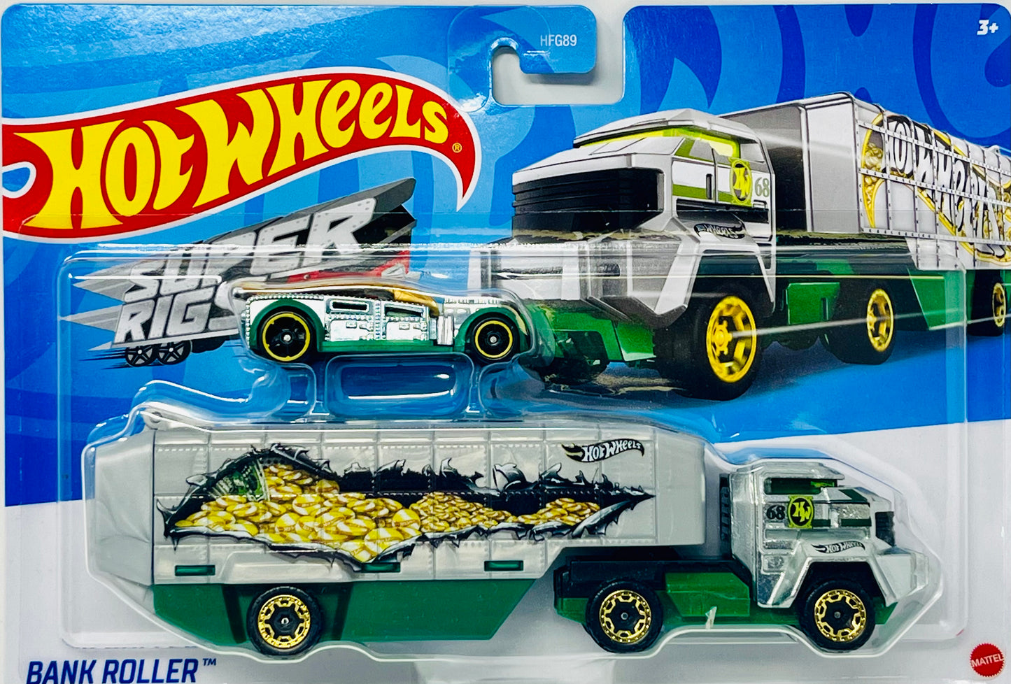 Hot Wheels Bank Super Rigs Bank Roller Hauler & Armored Car Money Clip